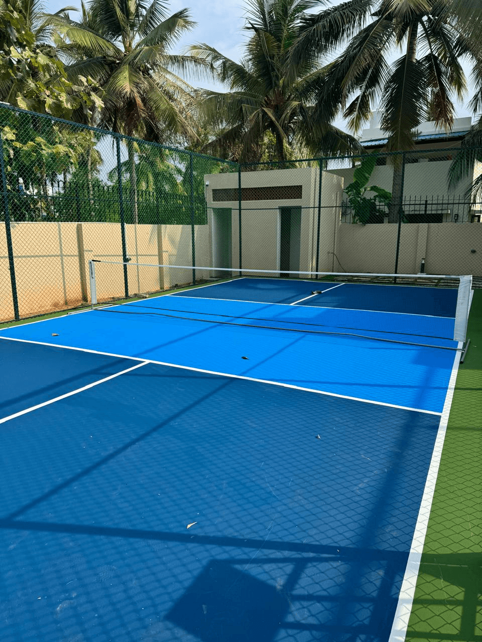 Pickleball court at MHOMES Resort, Madurai